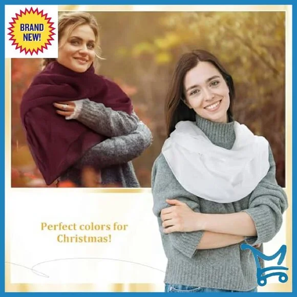 6-Pack Lightweight Infinity Loop Scarves, TR Material, 70.87 Circumference